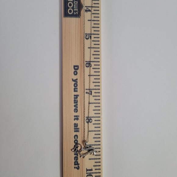 Dog Diamond Sterling Pendant Necklace Dachshund Weenie Doxie Dog Lover - Picture 7 of 16